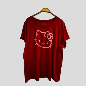 Women’s Hello Kitty Red Graphic Tee Size 2X